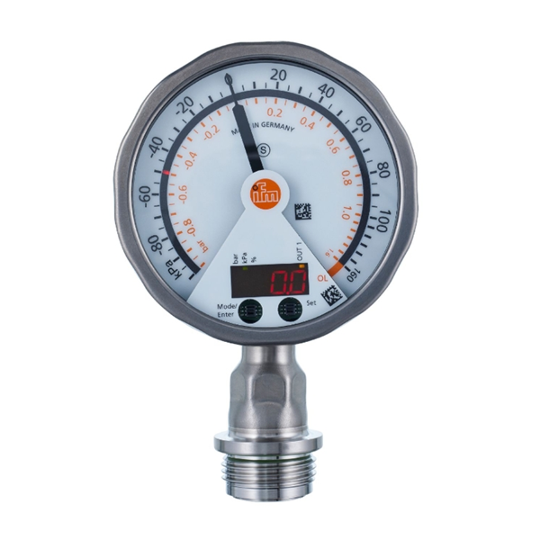 德國IFM易福門帶模擬顯示屏的齊平式壓力傳感器PG2733 PG-025-REA01-MFRKG/US/ /P