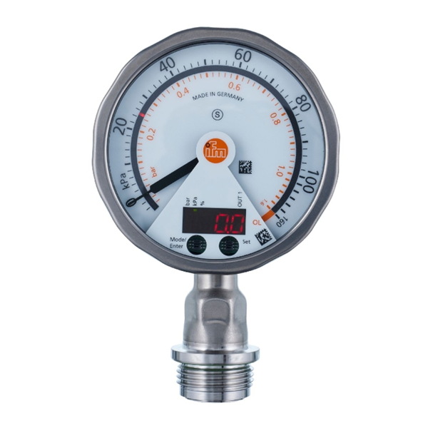 德國IFM易福門帶模擬顯示屏的齊平式壓力傳感器PG2733 PG-025-REA01-MFRKG/US/ /P