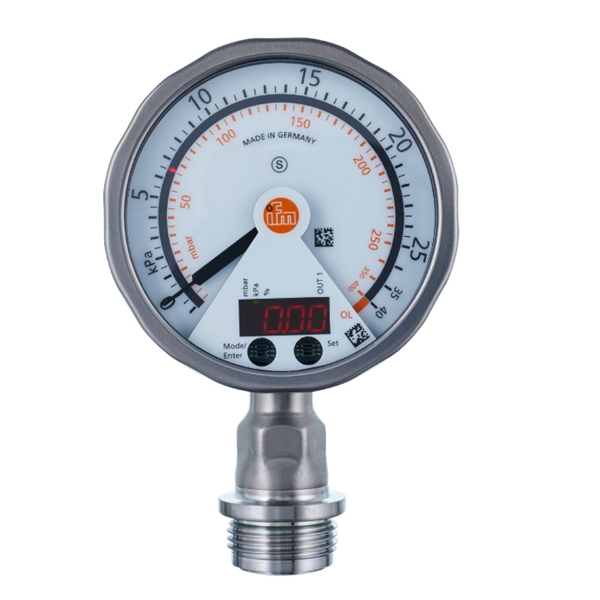 德國IFM易福門帶模擬顯示屏的齊平式壓力傳感器PG2733 PG-025-REA01-MFRKG/US/ /P